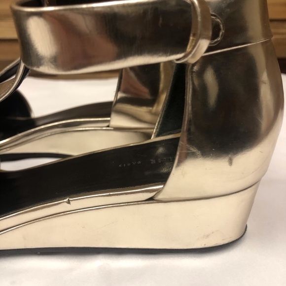 Celine Metallic Wedge Sandals - Picture 3 of 10